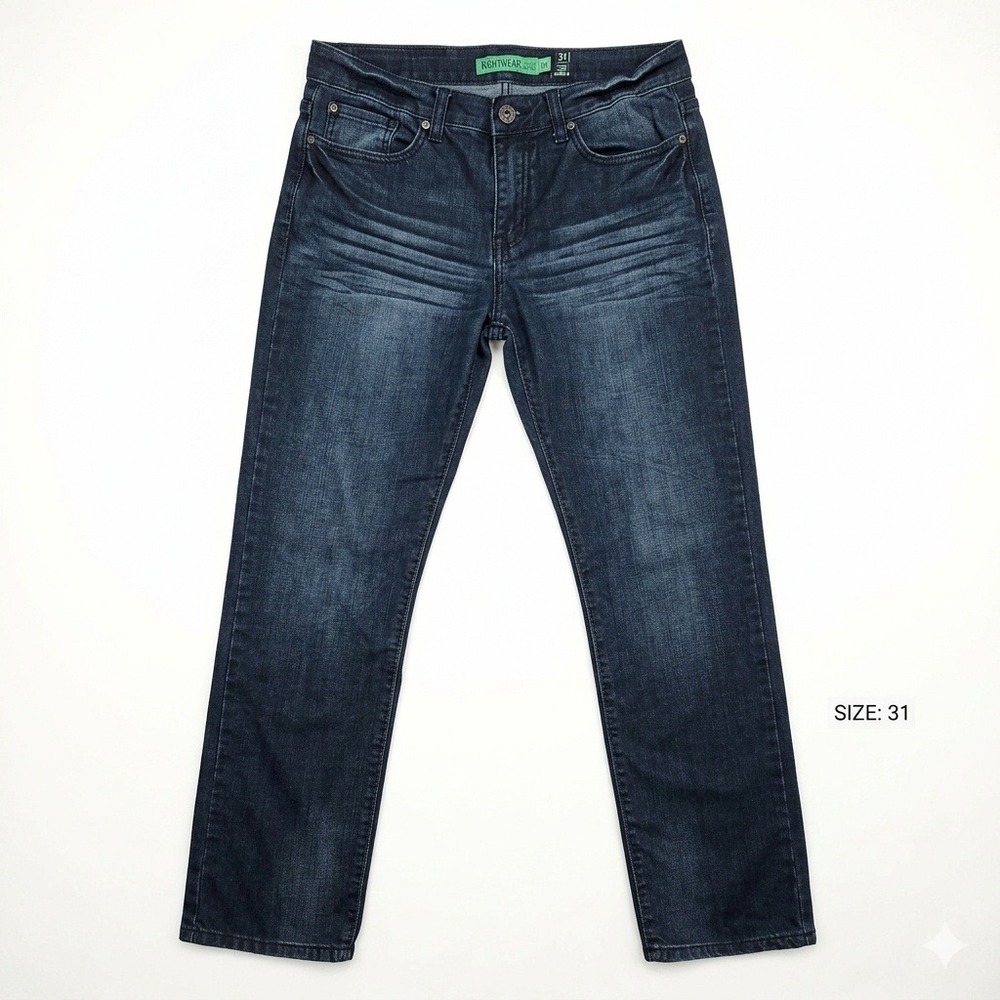 Mighty Healthy Leonard Slim Fit Jeans Men 31 Dark Wash Denim Streetwear RN118736